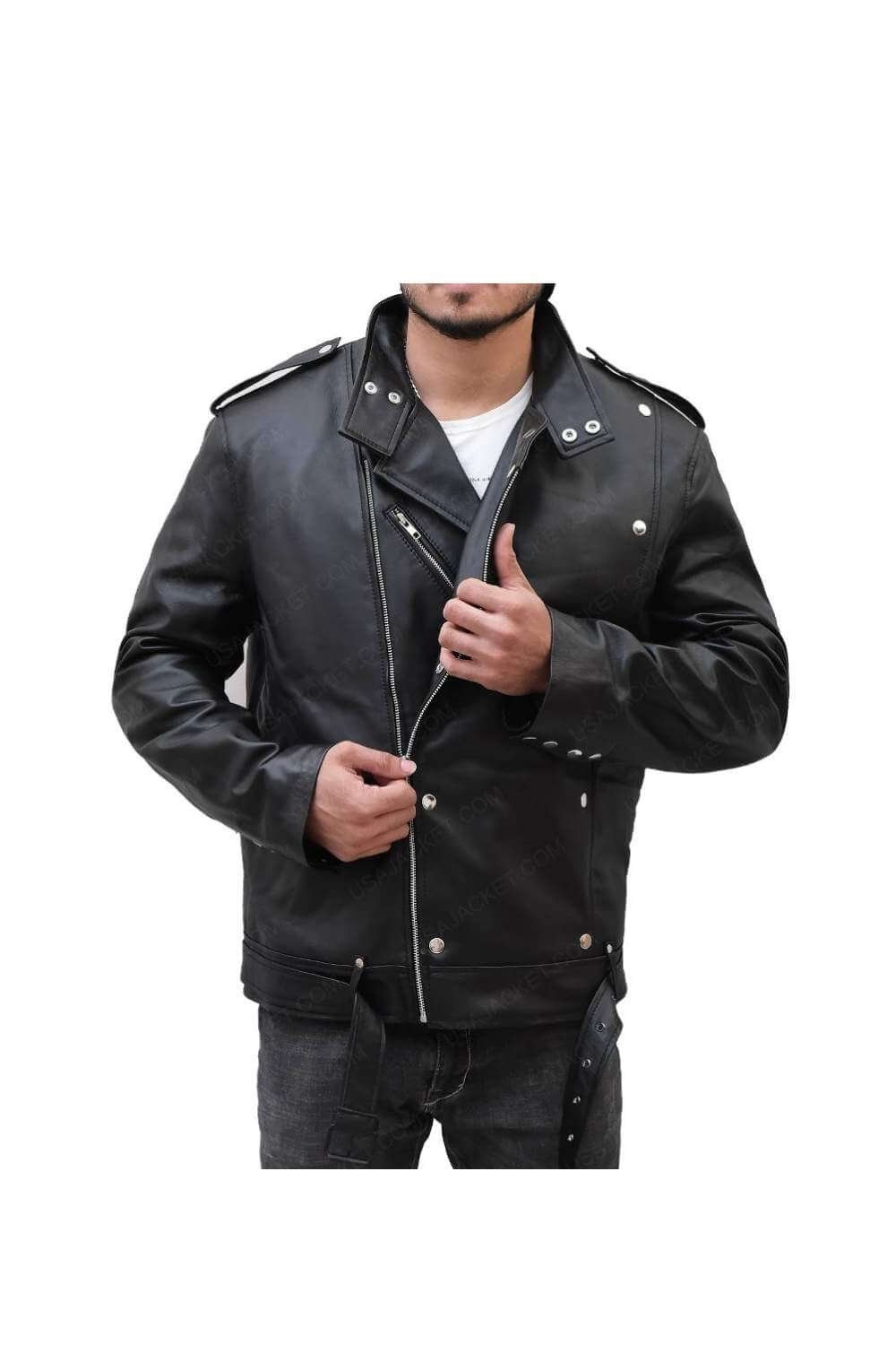 Aquaman Jason Momoa Black Leather Jacket
