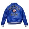 Men's Avirex Blue Flight American Varsity Leather Jacket